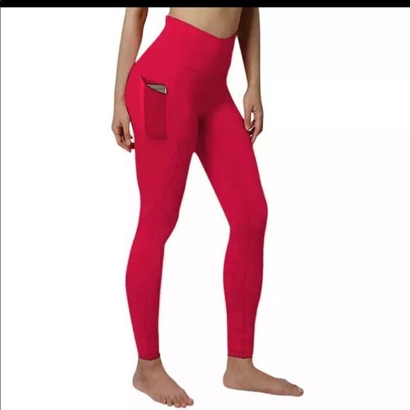 Brand New High Waist Pockets Leggings - Picture 1 of 6